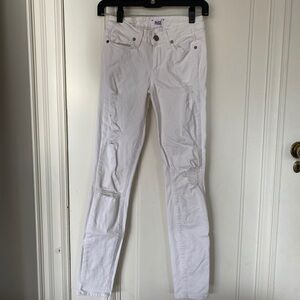 PAIGE Verdugo Ultra Skinny White Jeans size 24